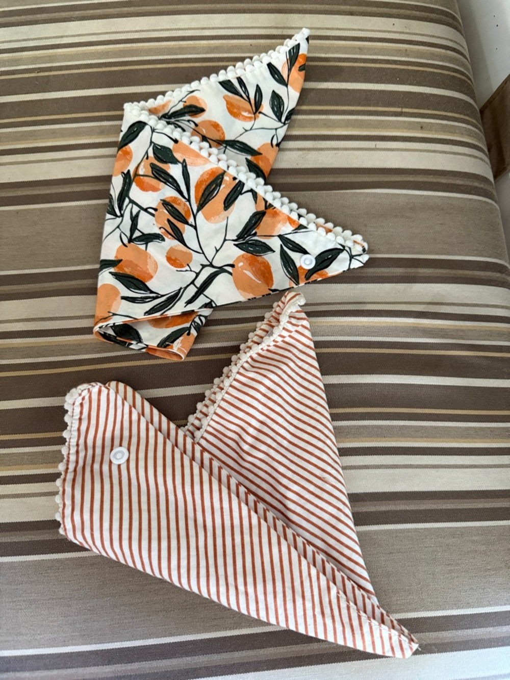 Dog Orange Bandanas (2)